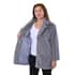 Passage Solid Light Gray Faux Fur Oversized Coat For women - M image number 3