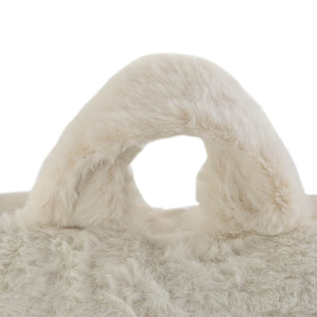MASON STUDIO Ivory Faux Fur Bedrest Pillow image number 5