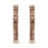 SGL Certified 10K Rose Gold Natural Champagne Diamond Inside Out Hoop Earrings 2.55 Grams 1.00 ctw image number 0