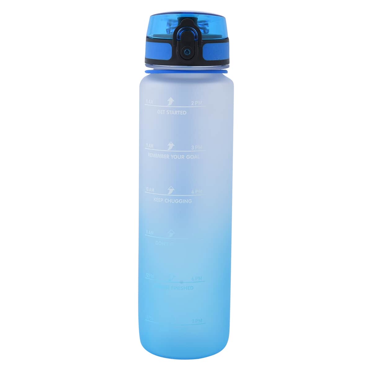 Blue Gradient Sport Water Bottle with Strap (1000 ml) image number 0