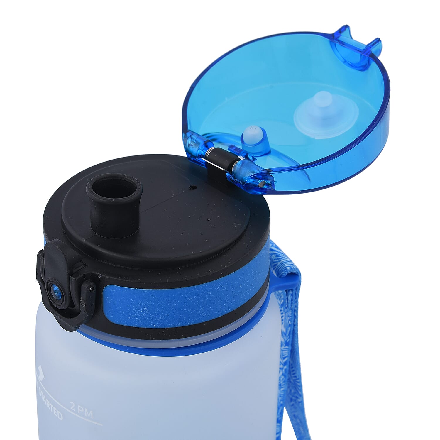 Blue Gradient Sport Water Bottle with Strap (1000 ml)