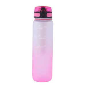 Pink Gradient Sport Water Bottle with Strap (1000 ml)