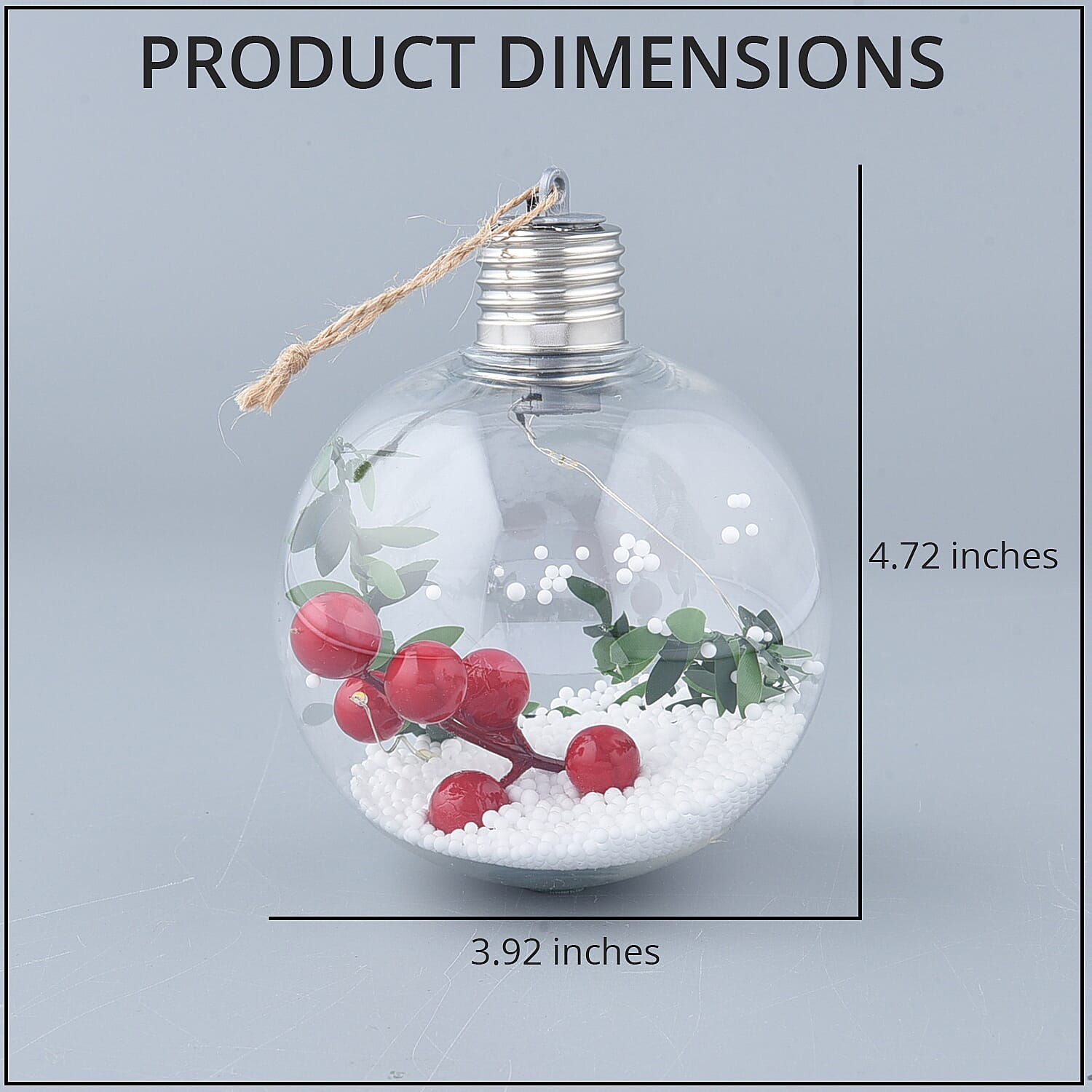 Set of 2 Ball-shaped LED Light (3LR44 Battery Not Included)