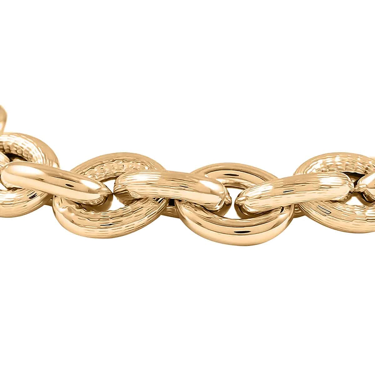 Ottoman Treasure 10K Yellow Gold Curb Bracelet, Oversized Curb Bracelet, Gold Bracelet, Gold Gift (7.50 In) 11.5 Grams