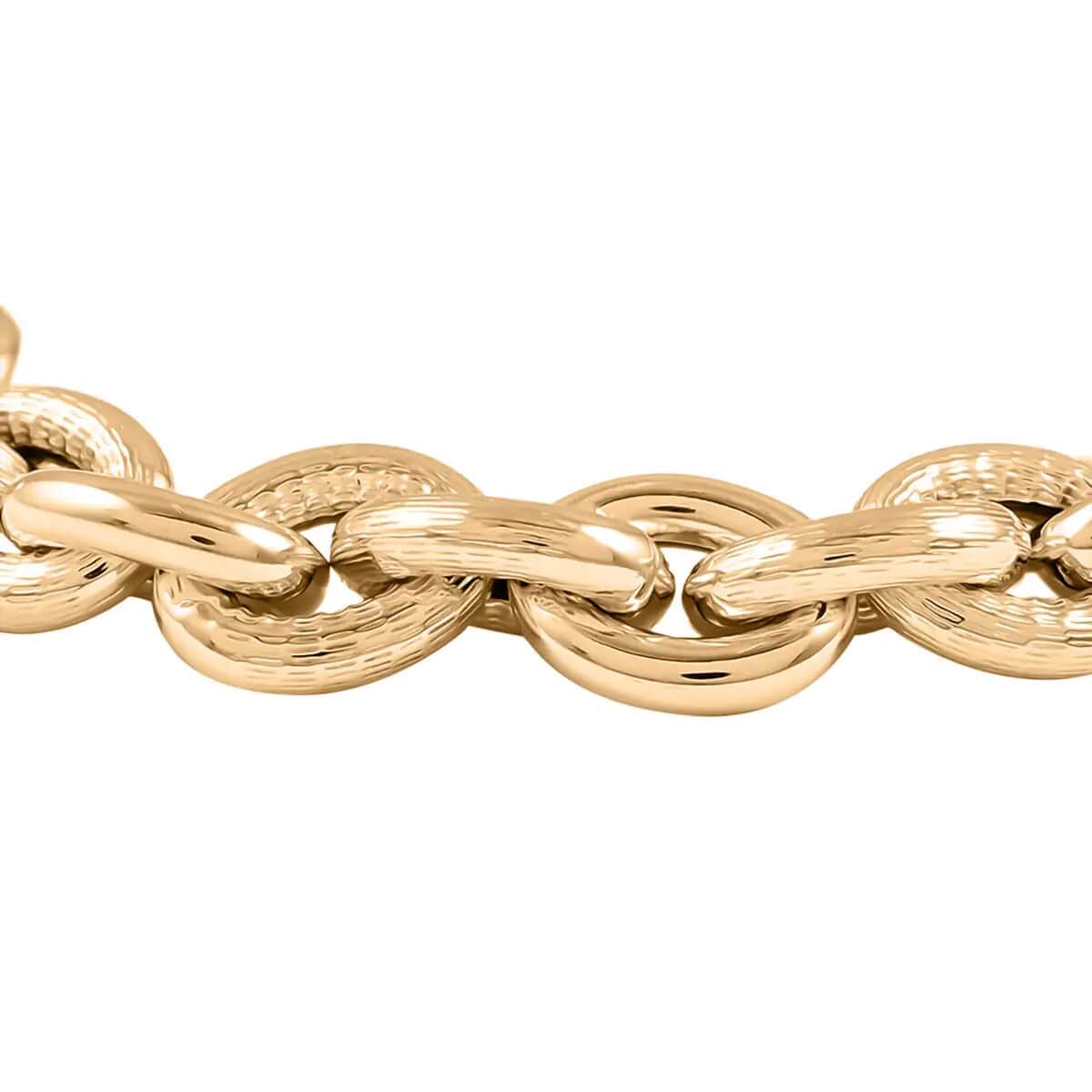 Ottoman Treasure 10K Yellow Gold Curb Bracelet, Oversized Curb Bracelet, Gold Bracelet, Gold Gift (7.50 In) 11.5 Grams image number 4