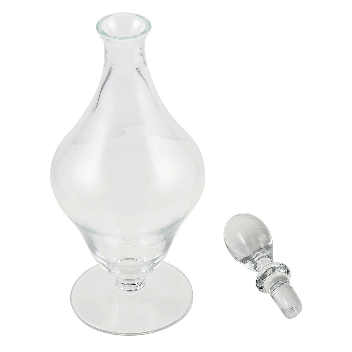 Made In Italy Authentic Transparent Murano Glass ALZATA Decanter image number 1