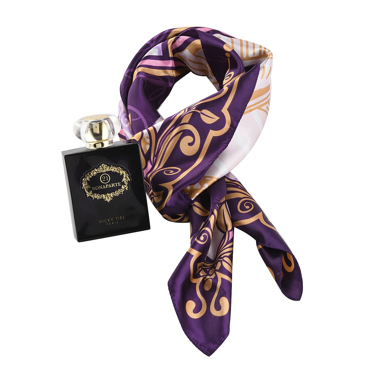 Vicky Tiel 21 Bonaparte Eau De Parfum 3.4 FL OZ with Four Square Scarf (35x35) image number 2