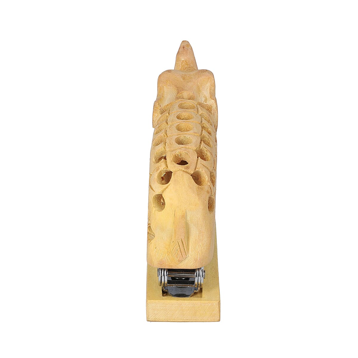 Handcarved Set of 2 Elephant & Fish Stapler image number 5