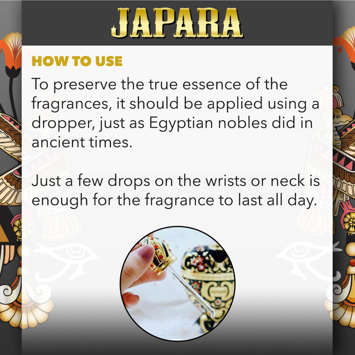 Japara Egyptian Collection Perfume Gift Set in Butterfly Shaped Fancy bottles (2.5 ml) image number 3