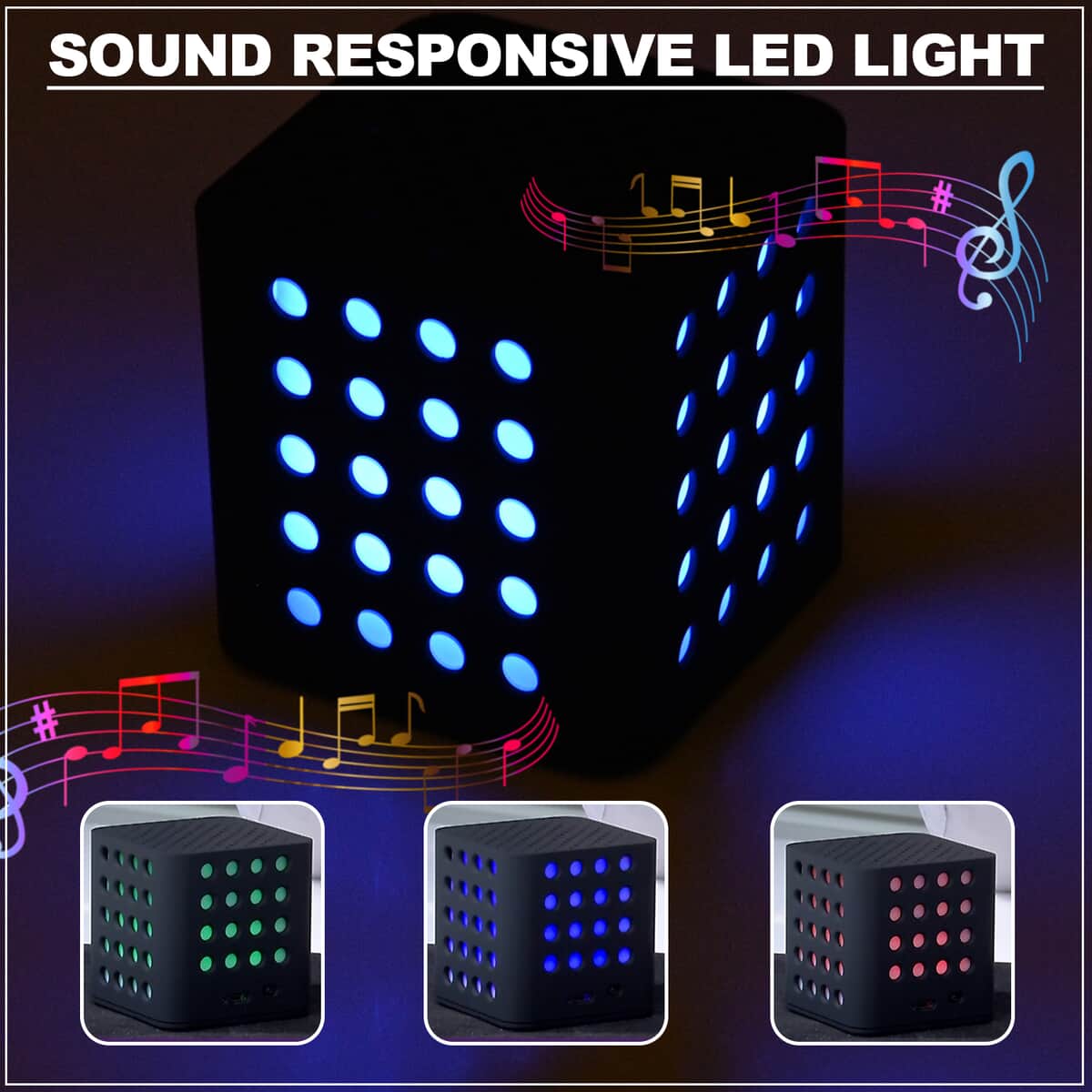 AQCUBE- Aquarius Multi Light Bluetooth Speaker image number 3