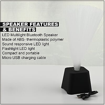 Closeout AQFOBK- Aquarius Fiber Optic Bluetooth Speaker