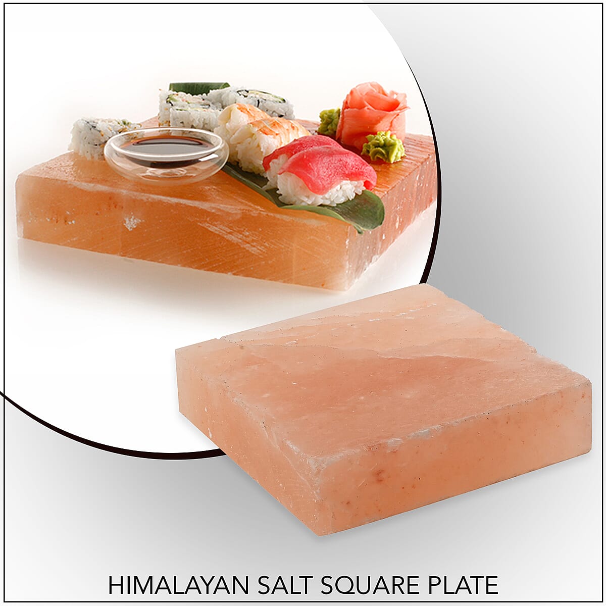 Himalayan Salt Square Plate- 5.9 KG image number 1