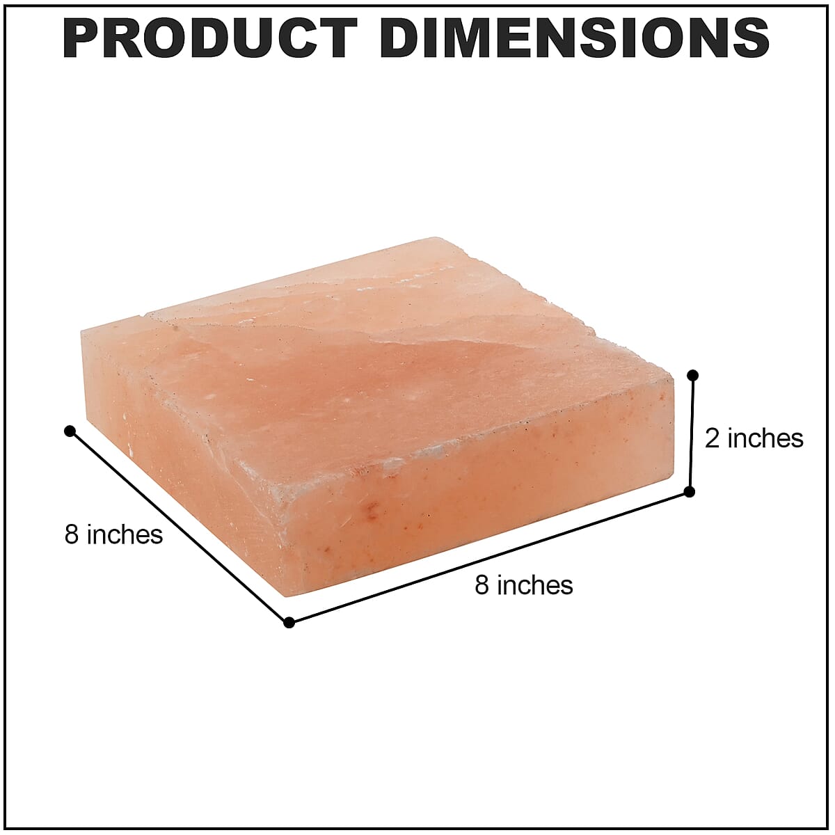 Himalayan Salt Square Plate- 5.9 KG image number 3