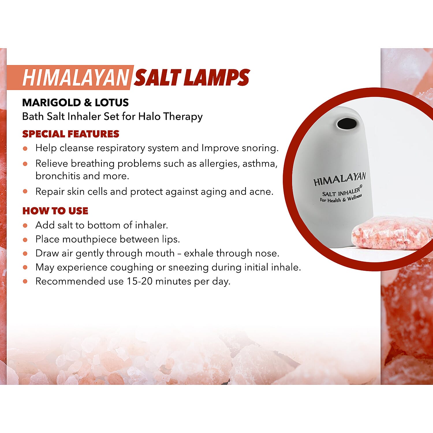 Bath Salt Inhaler Set