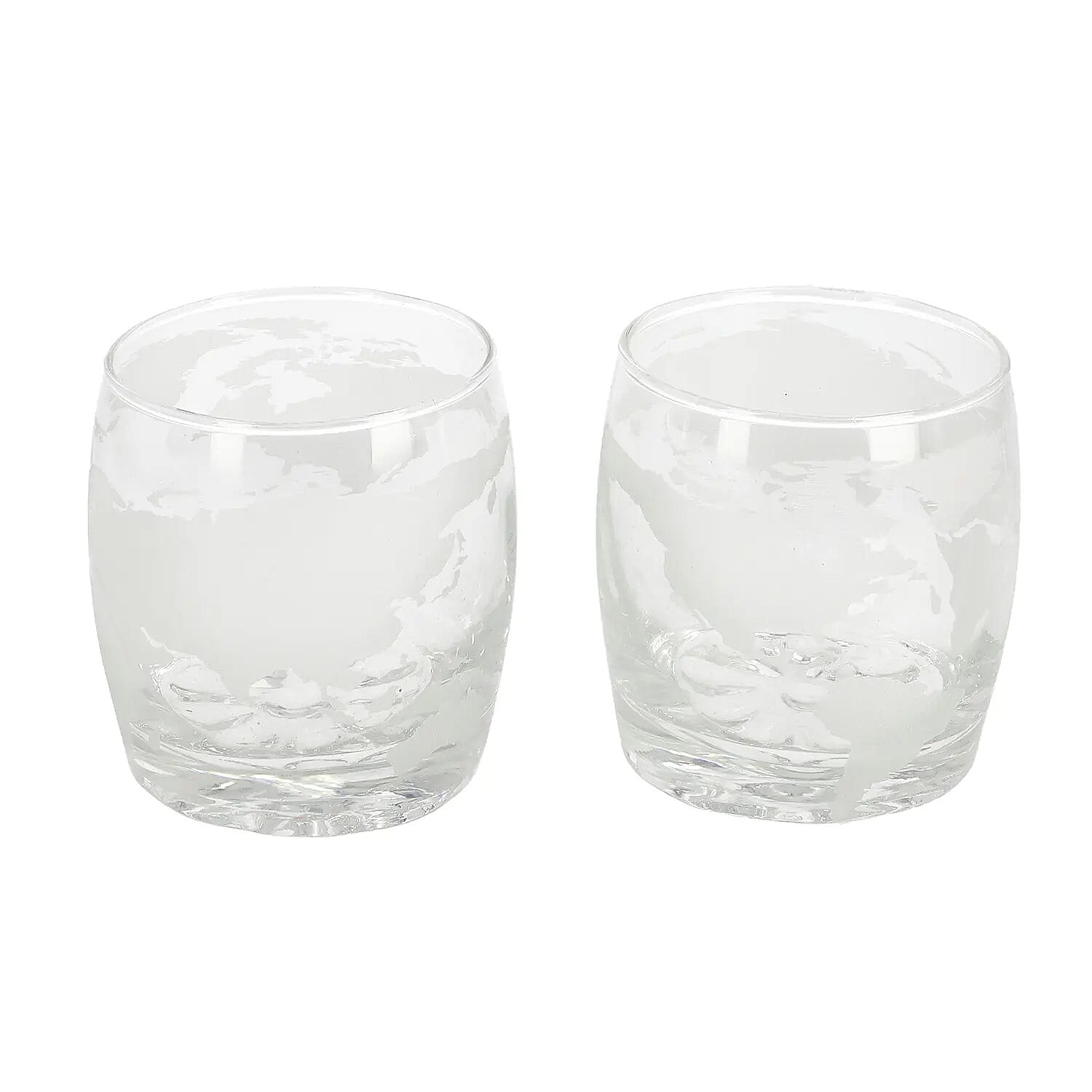 Drinkware Glass Globe Decanter Set with Wooden stand and 2 Whisky Glasses for Liquor, Ideal Bar Decor Gift