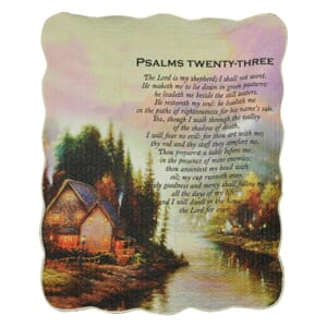 Inspirational Quotes Bed Throw Quilt Blankets - Psalms Twenty-Three