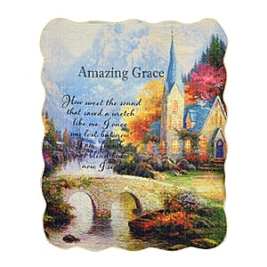 Inspirational Throw - Amazing Grace White Church