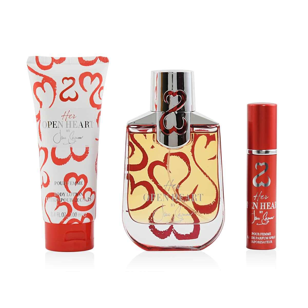 Her Open Heart by Jane Seymour for Women 3 Piece Set - Set Contains: 3.4 oz. Perfume Spray, 3.4 oz. Shower Gel, 5 oz. Purse Spray image number 0