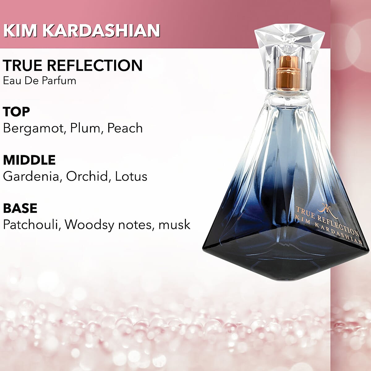 Kim Kardashian True Reflection Eau De Parfum 1.7 oz image number 1