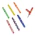 Set of 7 Rainbow Multi Colored Beaded Pens , Best Refillable Ballpoint Pen , Beadable Decorative Pen image number 0