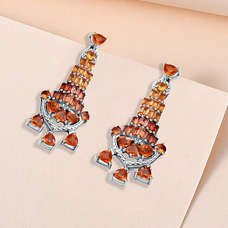 Orange Sapphire / 925 Silver / Platinum Overlay - Product card gallery slide 2 (10176824475961)