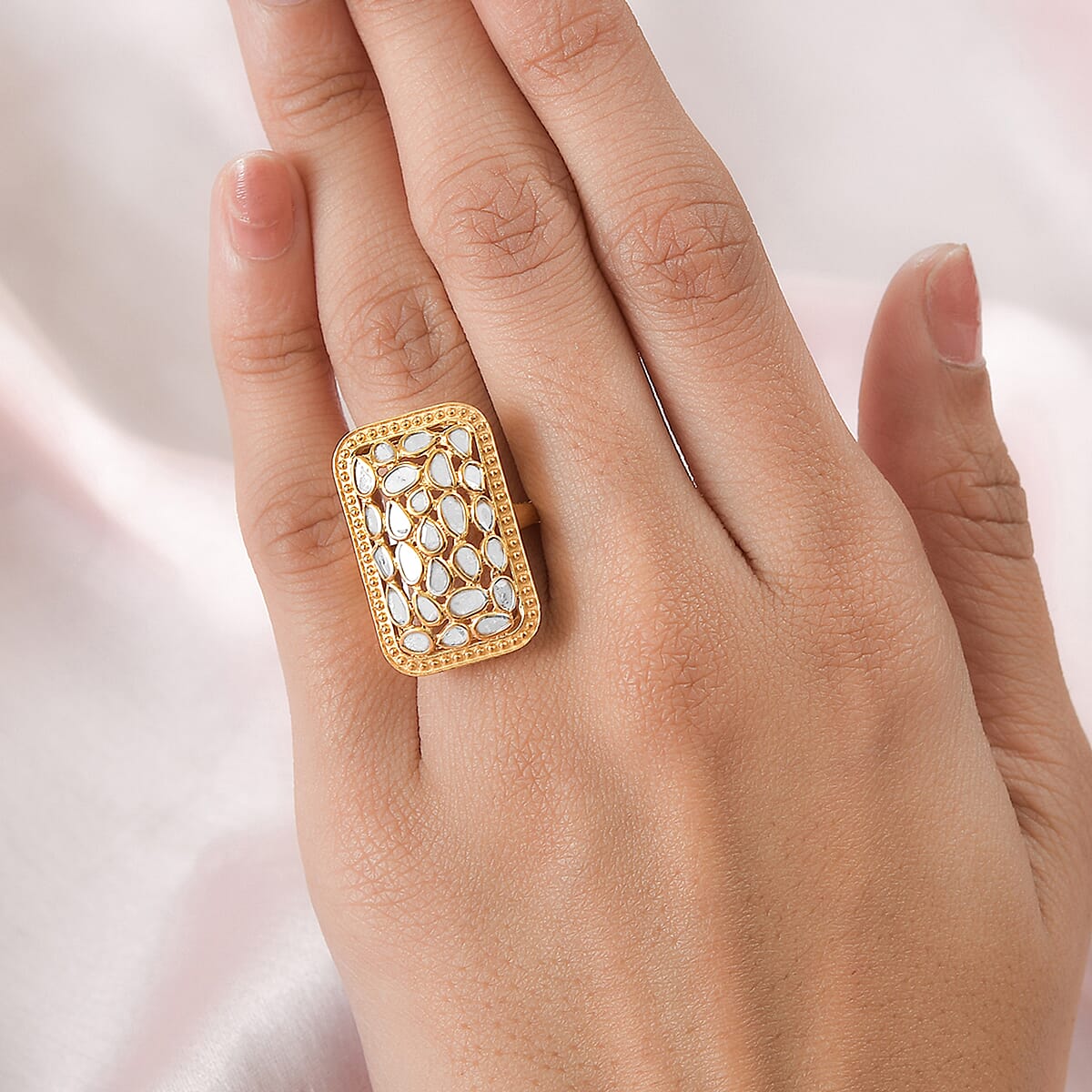 Pranav Polki Lab Diamond Ring