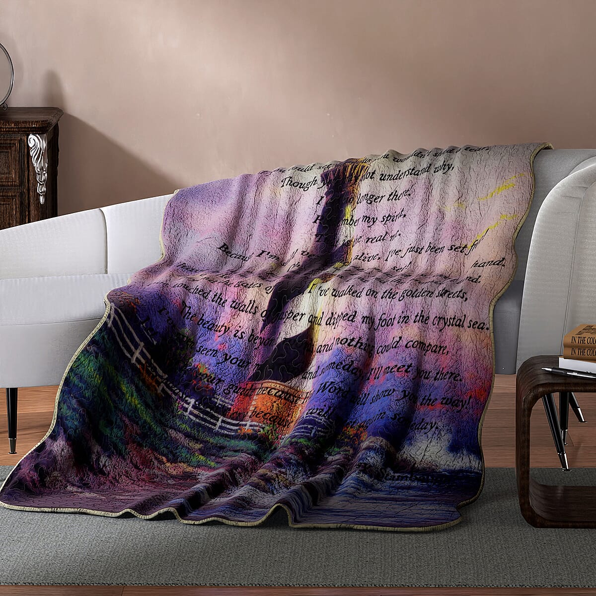 Inspirational Quotes Bed Throw Quilt Blankets - If You Could See Me Now image number 1