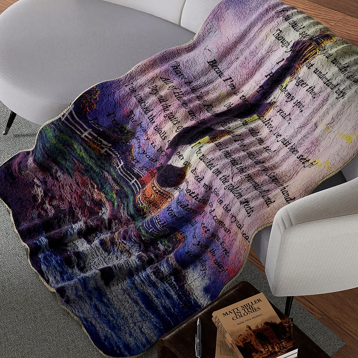 Inspirational Quotes Bed Throw Quilt Blankets - If You Could See Me Now image number 2