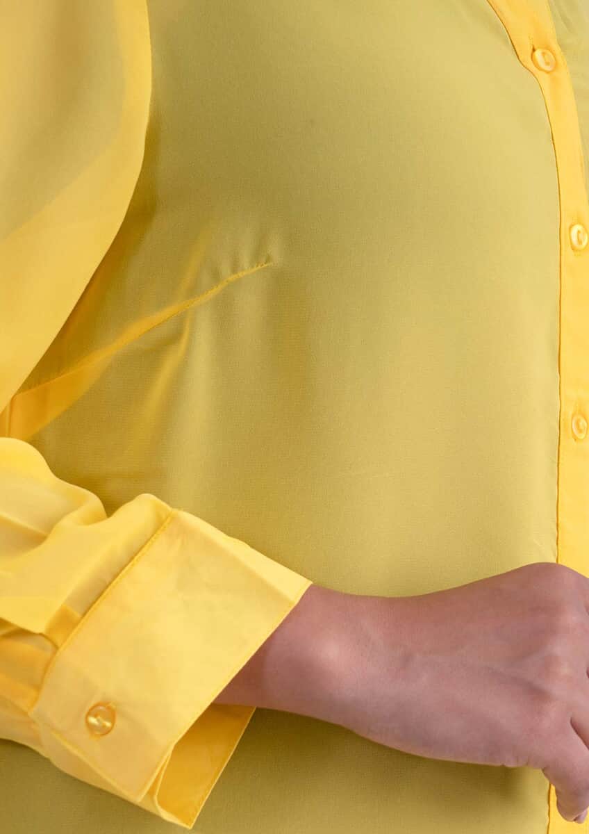 Tamsy Yellow Long Shirt Top - L image number 3