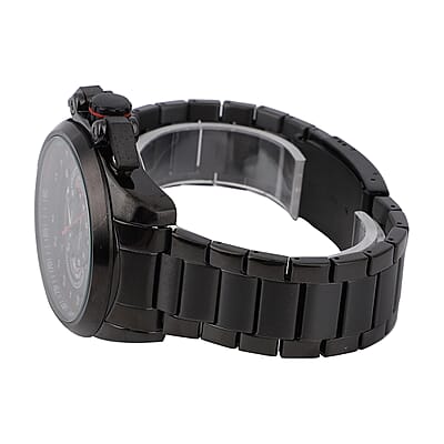 Genoa Multifunction Quartz Movement Watch with Stainless Steel Strap and Back