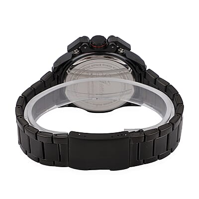Genoa Multifunction Quartz Movement Watch with Stainless Steel Strap and Back