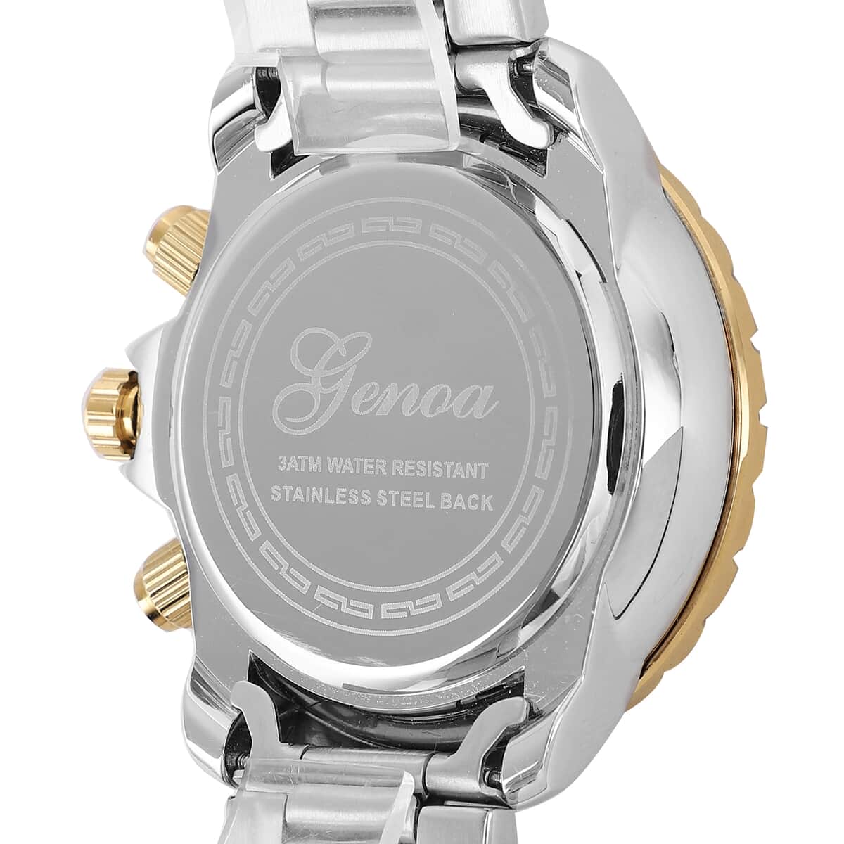 Genoa Multi-Functional Quartz Movement Watch with Blue Dial & Stainless Steel Strap (46 mm) image number 5
