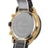 Genoa Multi-Functional Quartz Movement Watch with Golden Dial & ION Plated Black Stainless Steel Strap (44 mm) image number 5