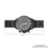 Genoa Multi-Functional Quartz Movement Watch with Black Dial & ION Plated Black Stainless Steel Strap (46 mm) image number 6
