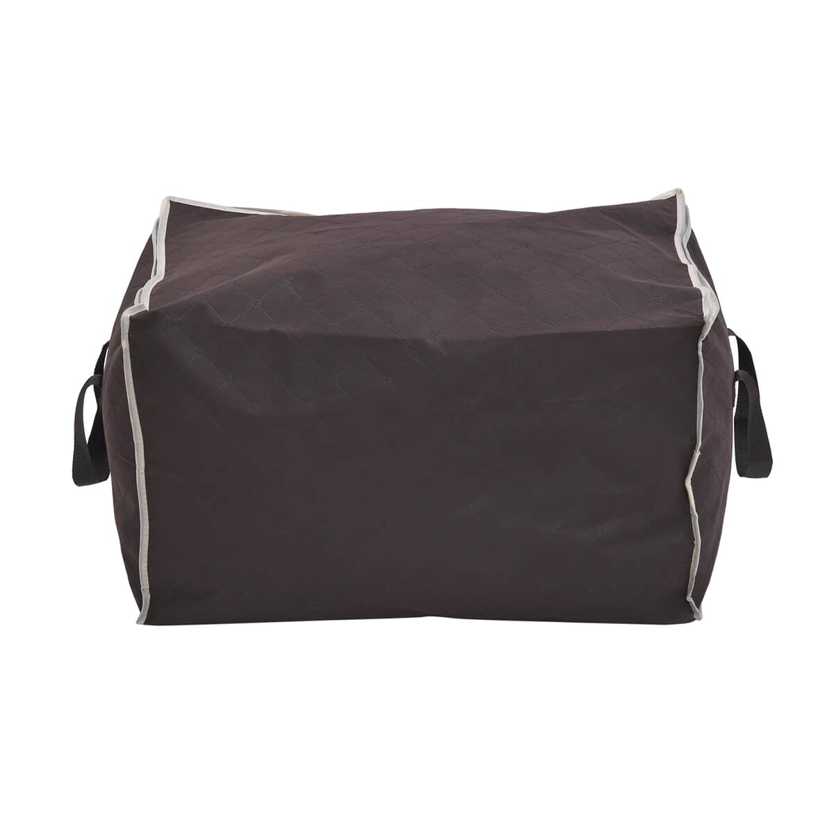Set of 2 Brown Non Woven Fabric Storage Bag with Clear Window image number 4