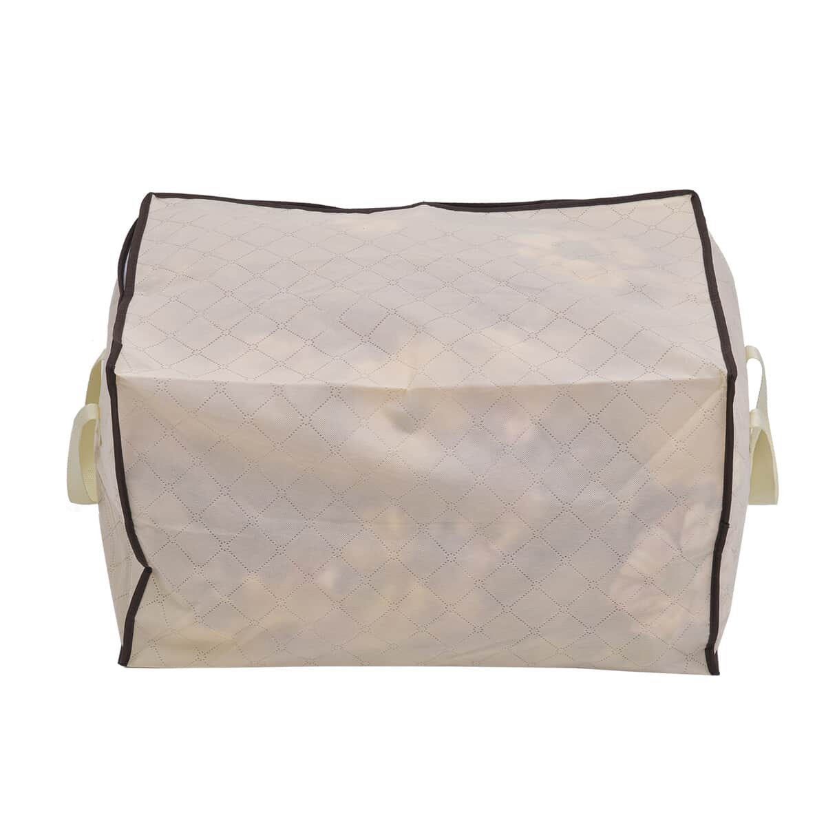 DOORBUSTER Set of 5 Beige Non-woven Storage Bag (23.6"x16.9"x13.7") image number 4