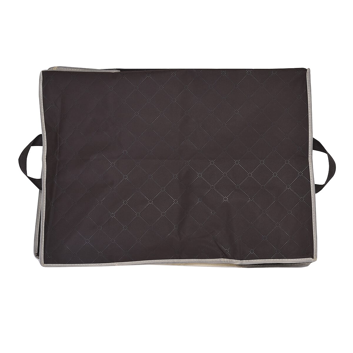 Set of 2 Brown Non Woven Fabric Storage Bag with Clear Window image number 4