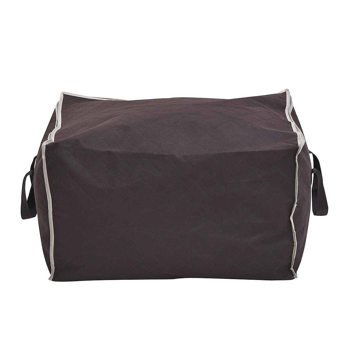 Set of 2 Brown Non Woven Fabric Storage Bag with Clear Window image number 5