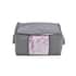 Set of 5 Gray Non Woven Fabric Storage Bag with Clear Window image number 3