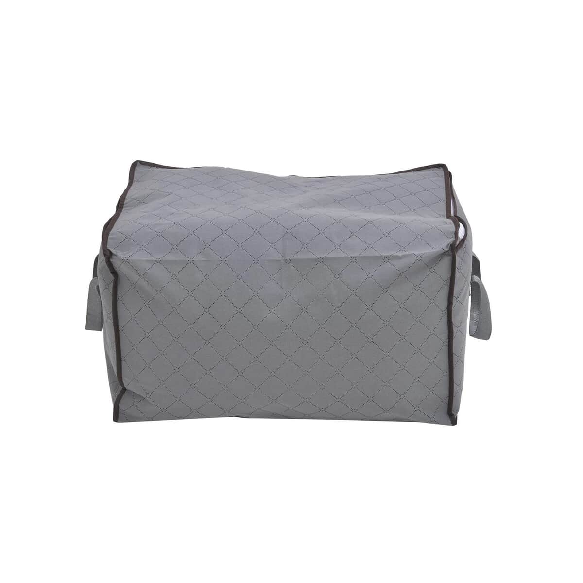 Set of 5 Gray Non Woven Fabric Storage Bag with Clear Window image number 4