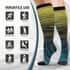 Set of 4 Pairs Knee Length Copper Infused Compression Socks - Multi Stripe (S/M) image number 2
