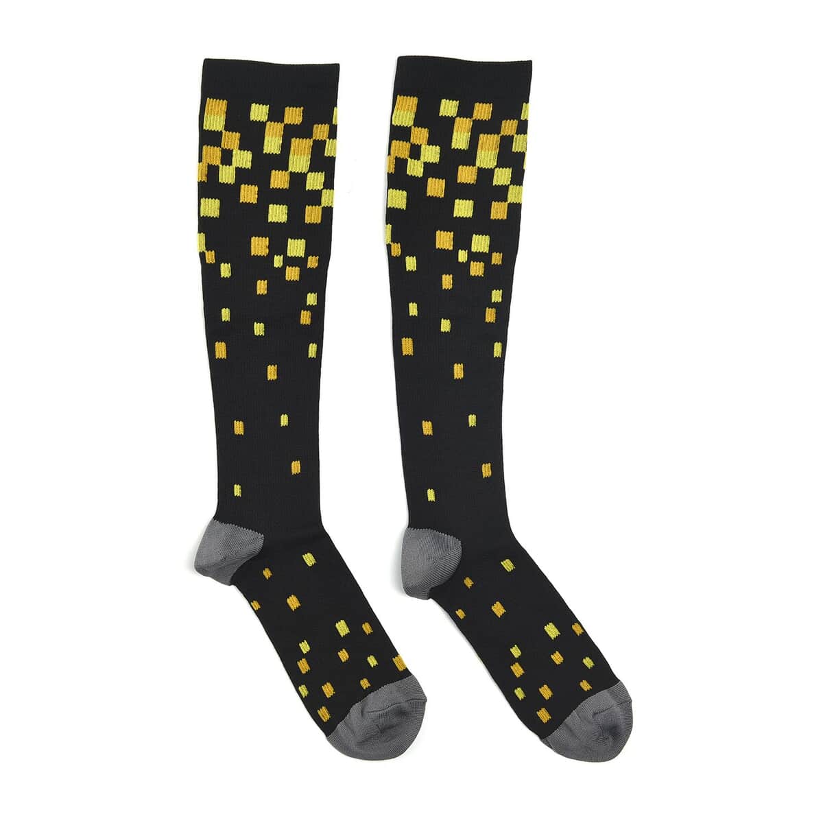 Set of 4 Pairs Knee Length Copper Infused Compression Socks - Multi Checker (S/M) image number 4
