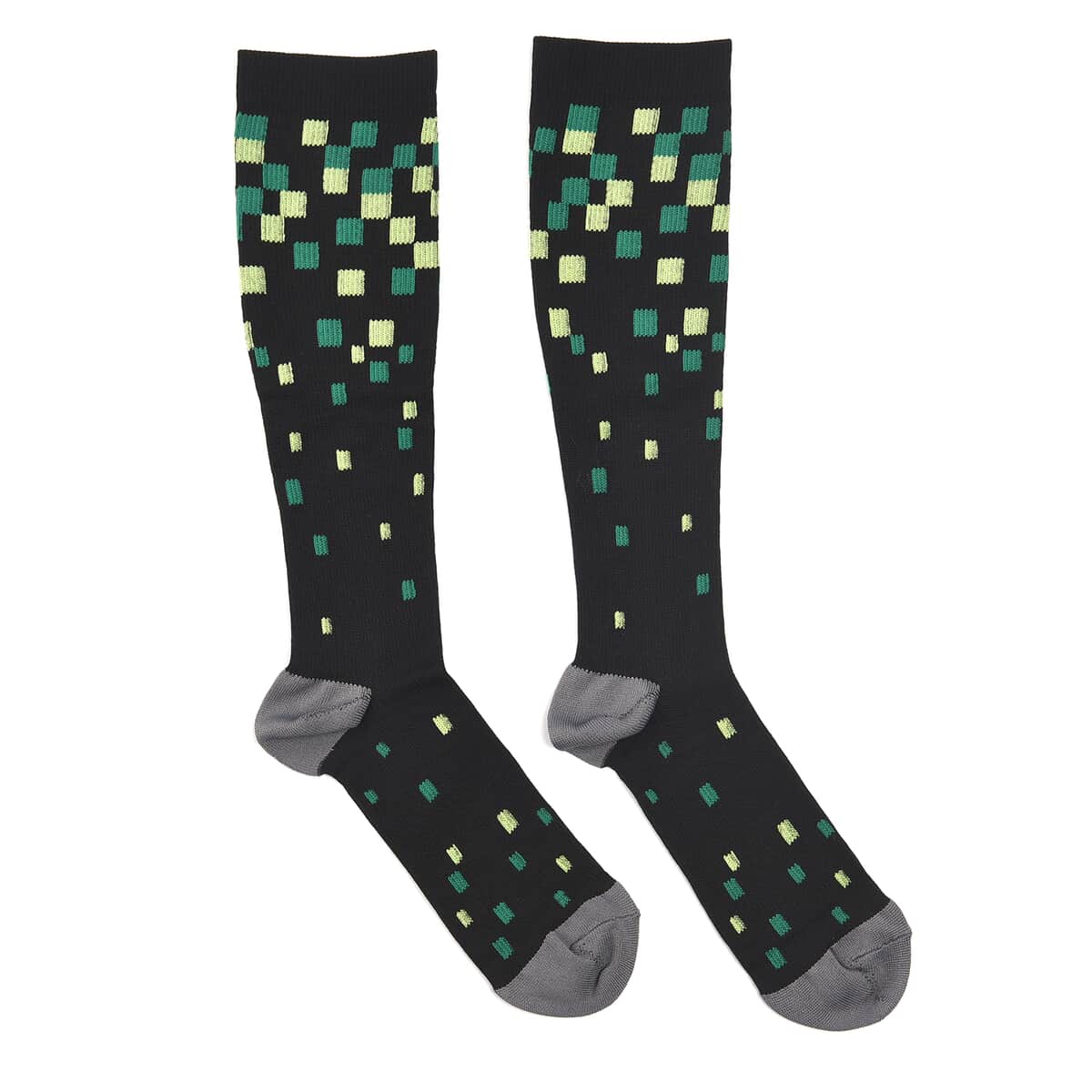 Set of 4 Pairs Knee Length Copper Infused Compression Socks - Multi Checker (S/M) image number 6