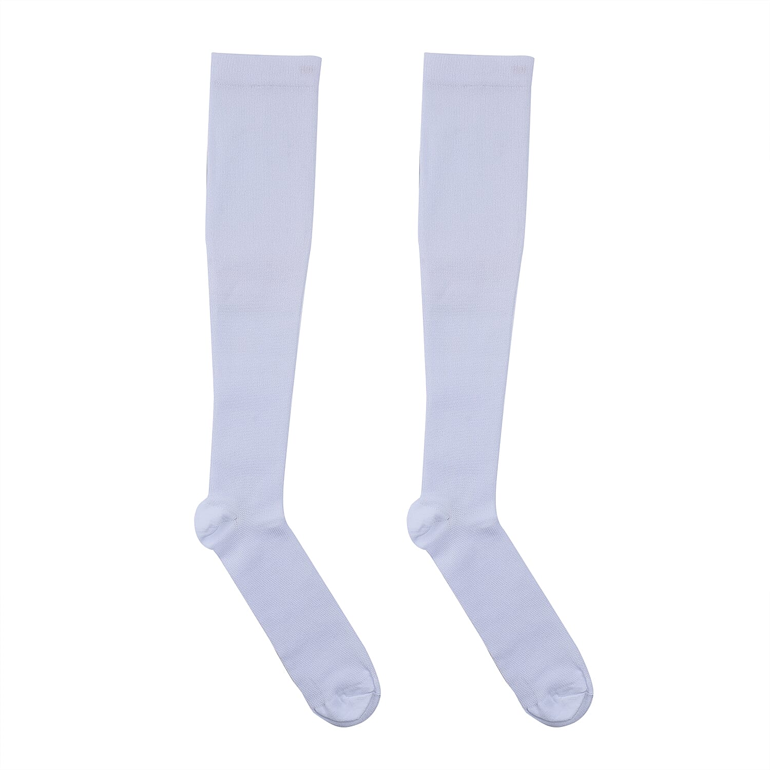 Set of 4 Pairs Knee Length Copper Infused Compression Socks - Classic Multi Color (L/XL)