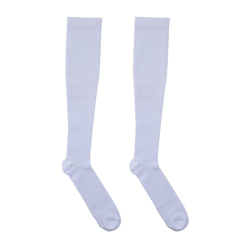 Set of 4 Pairs Knee Length Copper Infused Compression Socks - Classic Multi Color (S/M)