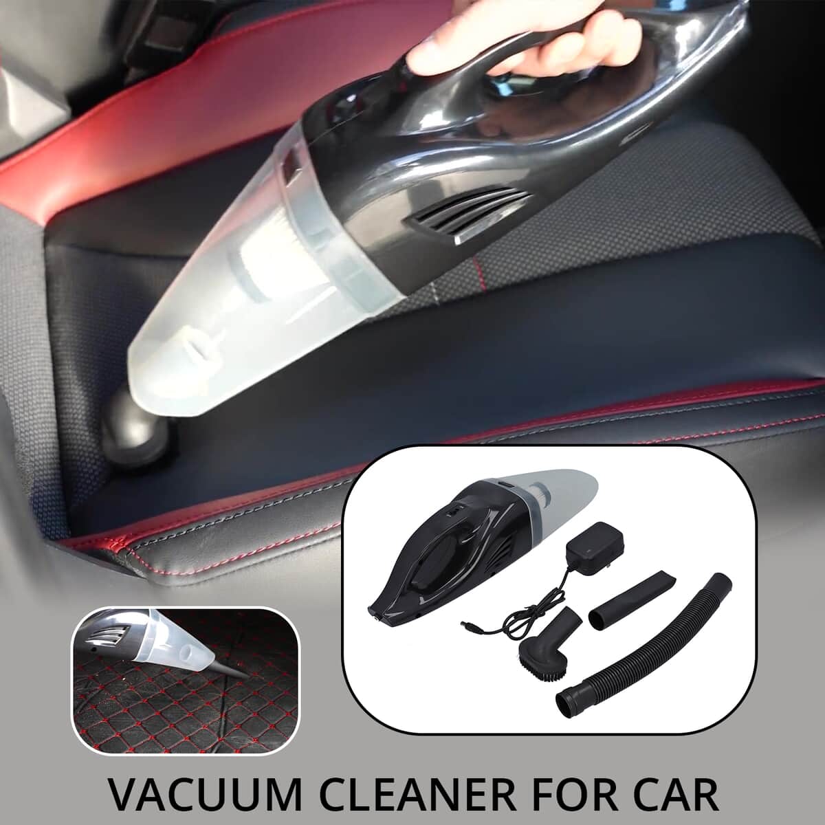 Homesmart Black Cordless Vacuum Cleaner (3000 mAh, 7.4V,45-55W) (Accessories: Brush, Suction Nozzle, Hose) image number 1
