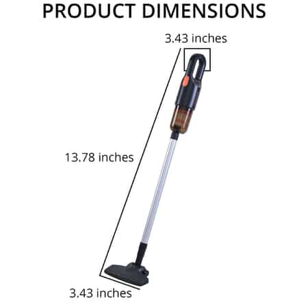 Homesmart Black Handheld Cordless Vacuum Cleaner (6000mAh,75W) (Accessories: Brush, Suction Nozzle, Floor Brush, Floor Rod) image number 3