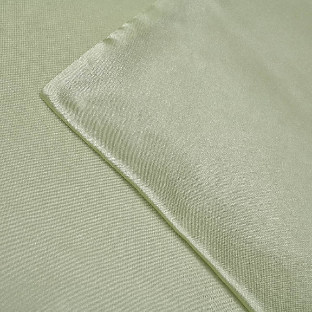 HOMESMART Set of 2 Light Green Luxury Satin Pillow Case (19.5"x29.5") image number 3