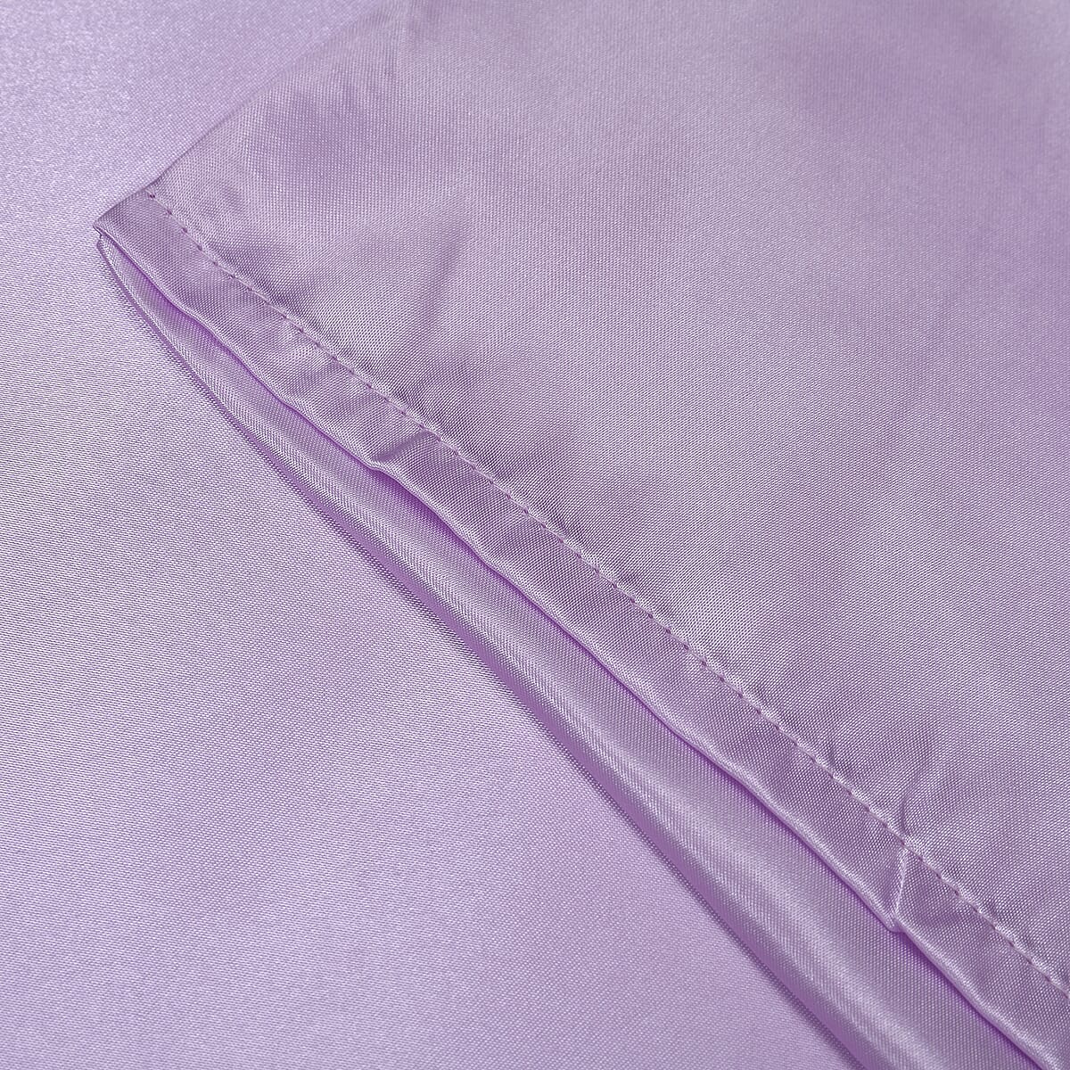 Homesmart Set of 2 Light Purple Luxury Satin Pillow Case - Queen image number 2