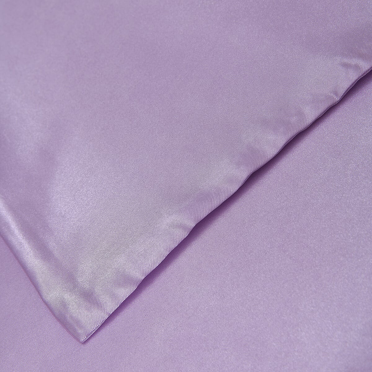 Homesmart Set of 2 Light Purple Luxury Satin Pillow Case - Queen image number 3